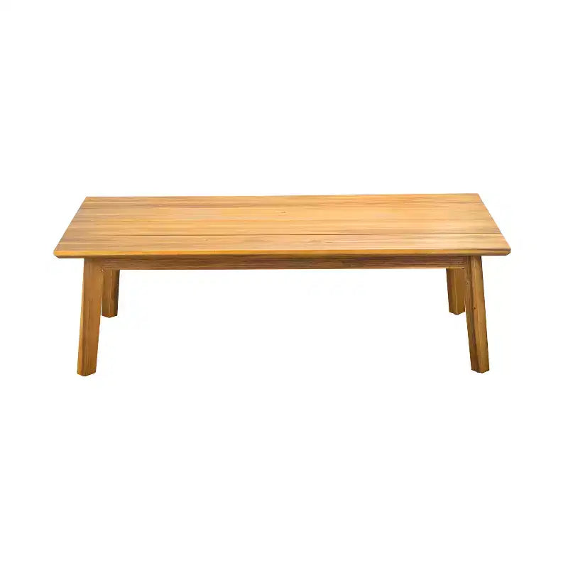 Christopher Knight Home Olympia Ensemble de 4 fauteuils d'extérieur en bois d'acacia, beige/teck