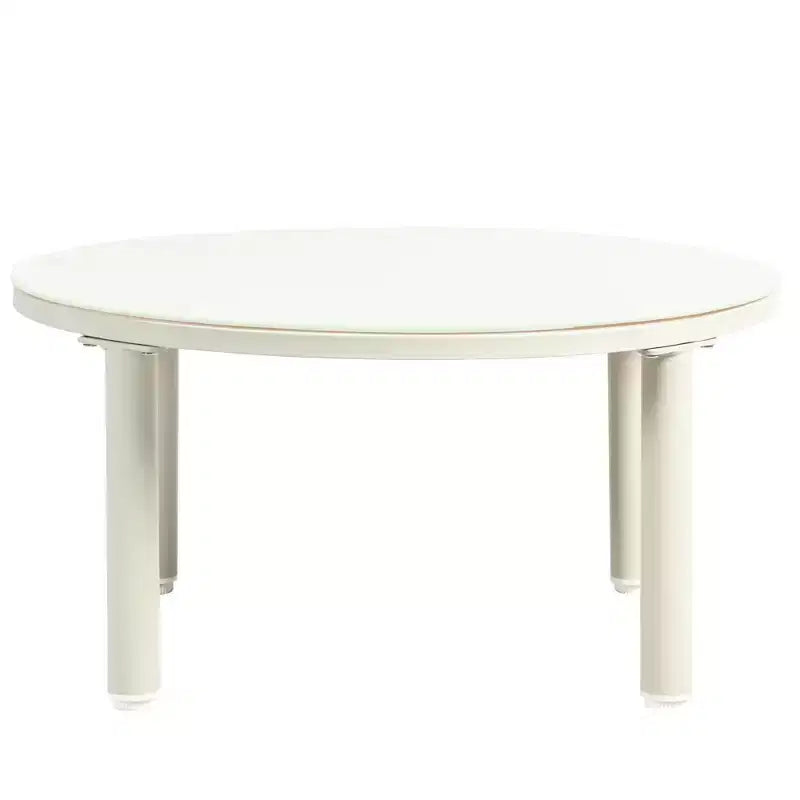 Ensemble de canapé de patio demi-lune 6 pièces Whisen avec 2 tables basses et 4 oreillers, sectionnel en rotin PE