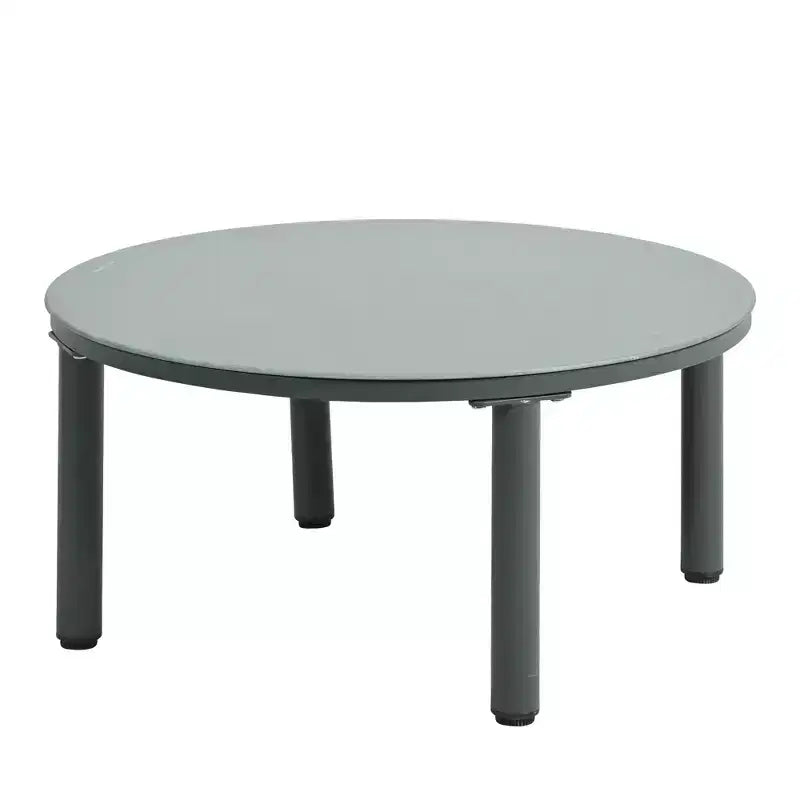 Ensemble de canapé de patio demi-lune 6 pièces Whisen avec 2 tables basses et 4 oreillers, sectionnel en rotin PE