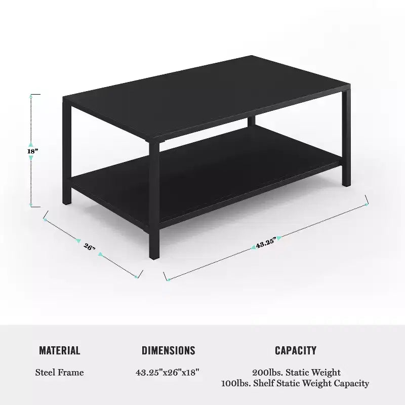 Ensemble de conversation 4 pièces de patio en acier Martha Stewart avec causeuse, 2 chaises, table basse en noir