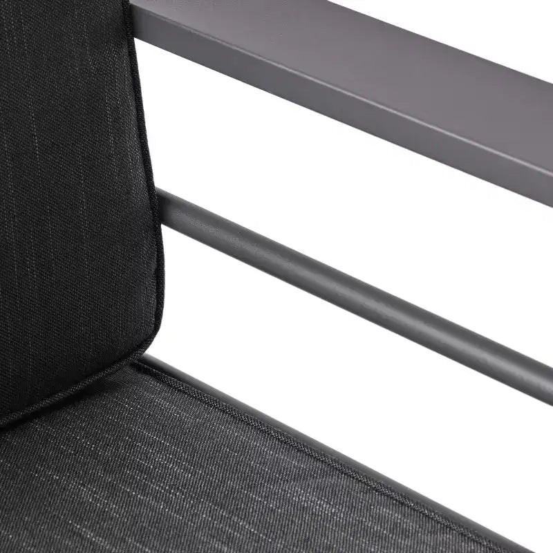 Christopher Knight Home Crested Bay, ensemble de discussion d'extérieur en aluminium 3 pièces avec table en C
