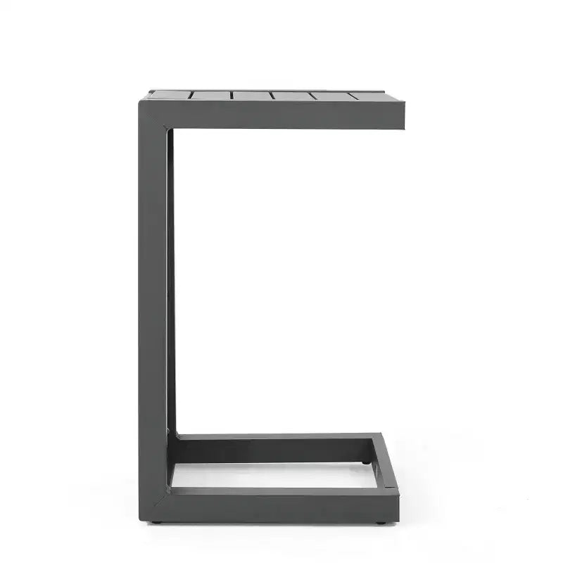 Christopher Knight Home Crested Bay, ensemble de discussion d'extérieur en aluminium 3 pièces avec table en C