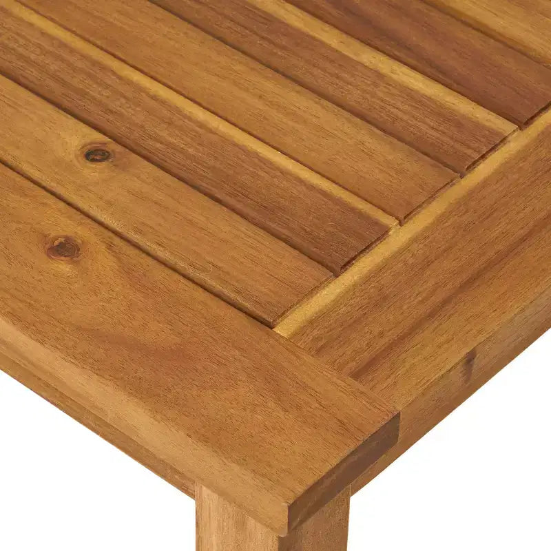 GDFStudio Keanu Canapé deux places et table basse d'extérieur en bois d'acacia avec coussins
