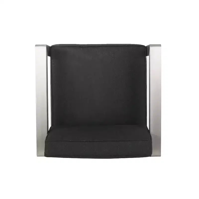 Christopher Knight Home Aviara Ensemble de conversation d'extérieur 3 pièces en aluminium avec table d'appoint en forme de C
