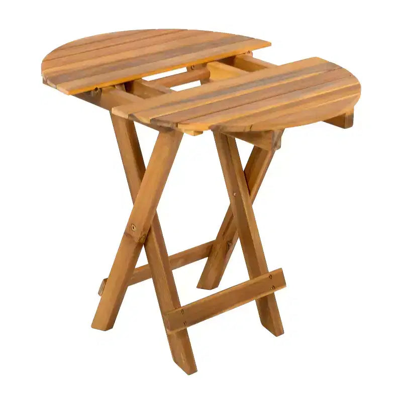 Christopher Knight Home Fred Ensemble de 3 chaises longues réglables et table d'appoint en bois d'acacia pour extérieur