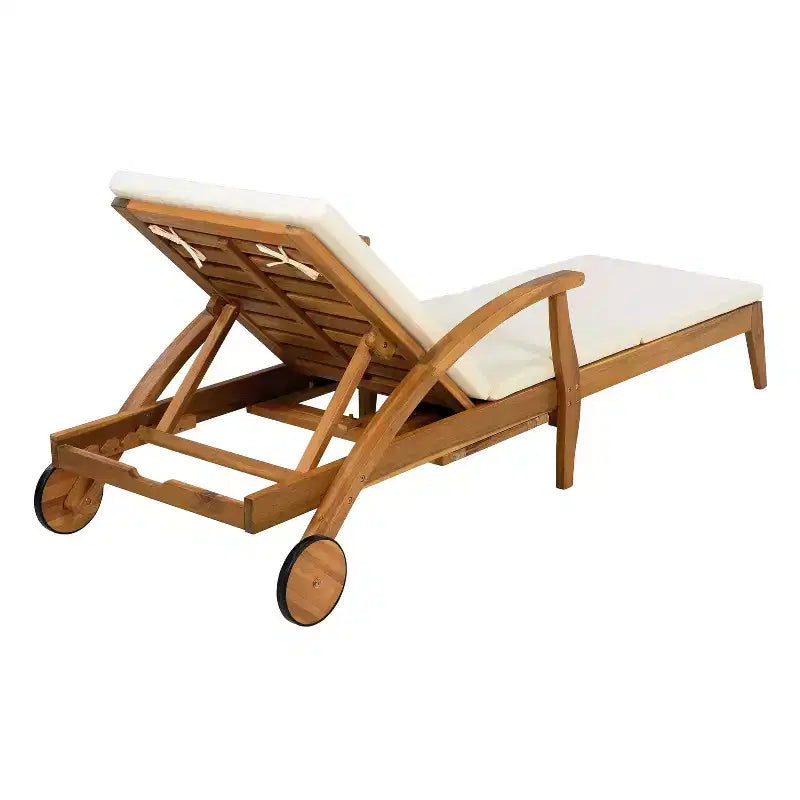 Christopher Knight Home Fred Ensemble 5 Pièces Extérieur en Bois d'Acacia avec Chaises Longues Réglables et Table d'Appoint