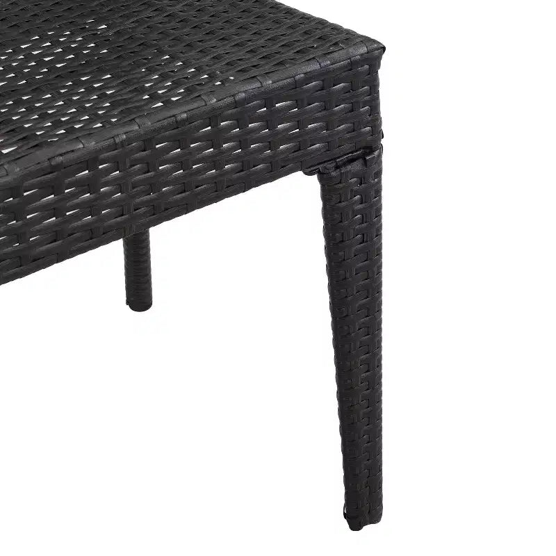 Christopher Knight Home Oleander, ensemble de conversation d'extérieur en osier 3 pièces avec chaises empilables, marron multicouleur