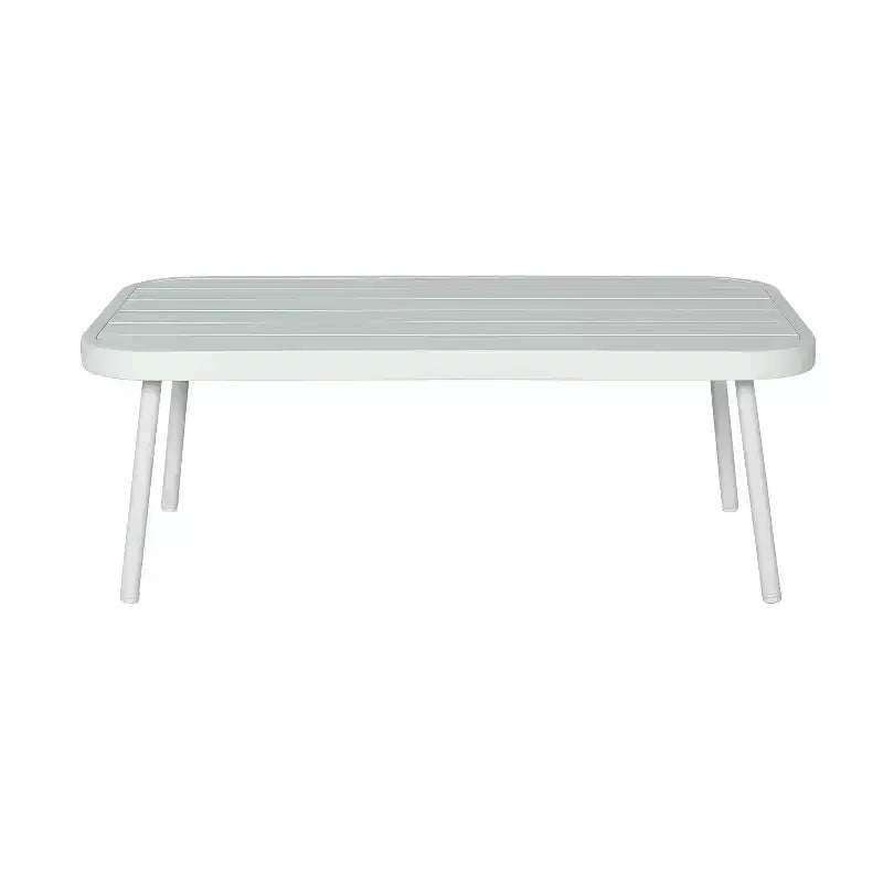 Christopher Knight Home Belle Ensemble de 4 pièces pour patio, moderne, en métal et corde tressée avec table basse