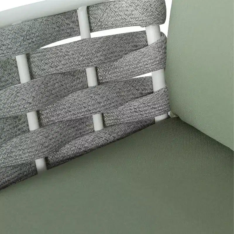 Christopher Knight Home Belle Ensemble de 4 pièces pour patio, moderne, en métal et corde tressée avec table basse