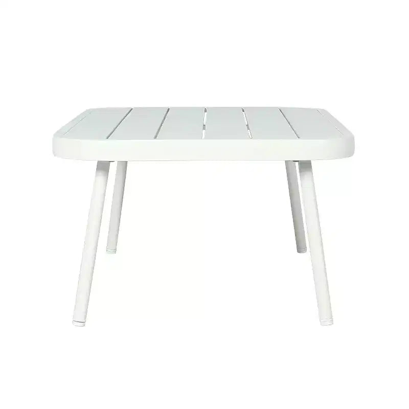 Christopher Knight Home Belle Ensemble de 4 pièces pour patio, moderne, en métal et corde tressée avec table basse