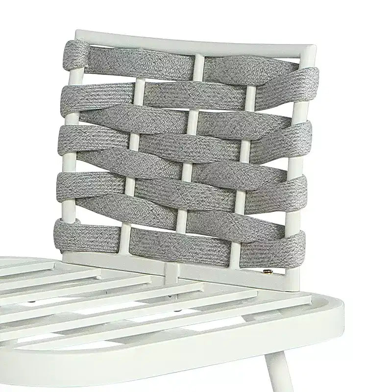 Christopher Knight Home Belle Ensemble de 4 pièces pour patio, moderne, en métal et corde tressée avec table basse