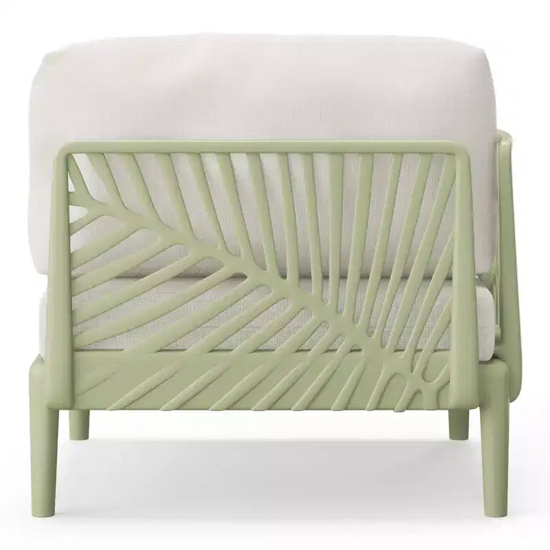 WestinTrends Playa Ensemble modulaire de meubles de terrasse d'angle en résine de polypropylène 4 pièces, vert