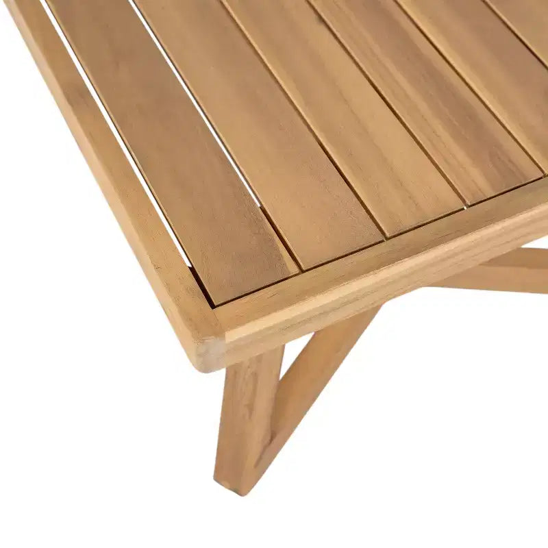 Christopher Knight Home Yantic - Causeuse et table basse d'extérieur modernes en bois d'acacia avec coussins résistants à l'eau
