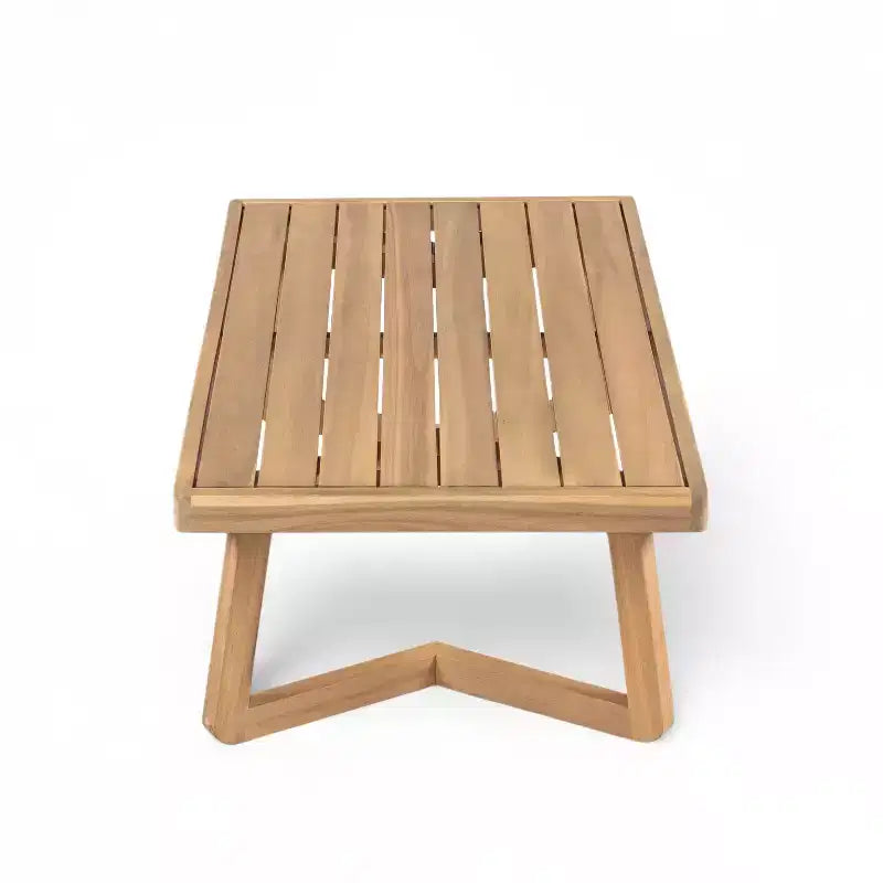 Christopher Knight Home Yantic - Causeuse et table basse d'extérieur modernes en bois d'acacia avec coussins résistants à l'eau