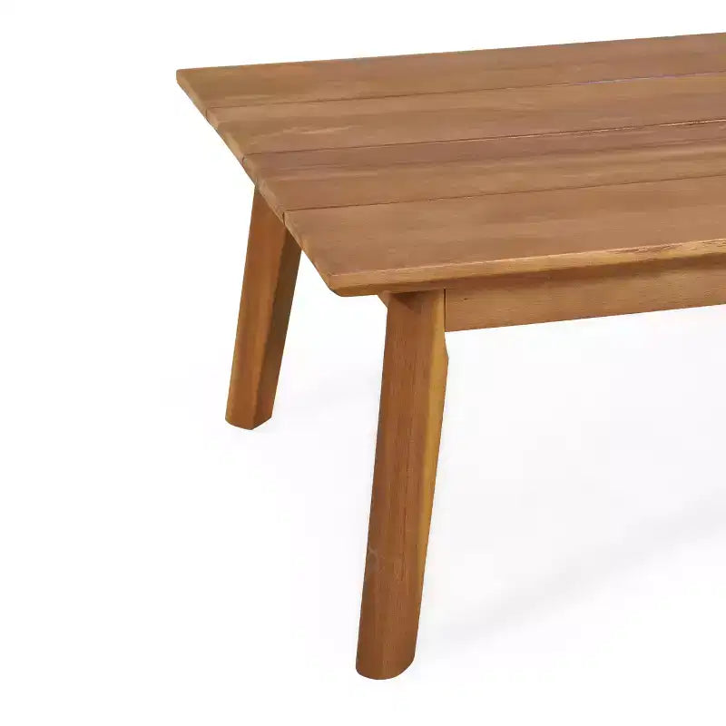 Christopher Knight Home Aggie Salon de jardin 4 places en bois d'acacia avec coussins, teck/blanc