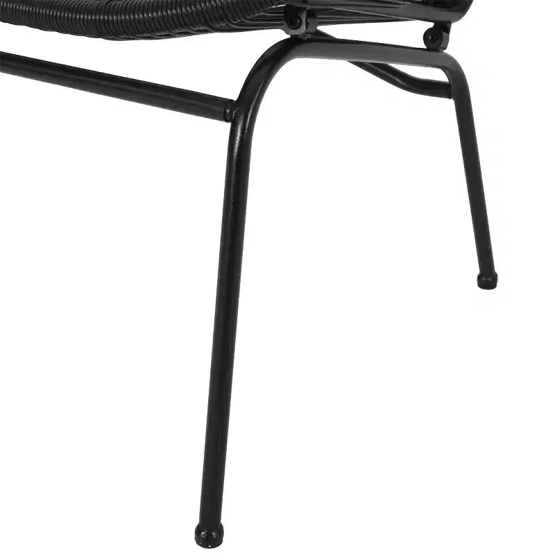 Christopher Knight Home Paoha Ensemble de conversation tissé d'extérieur 3 pièces avec cadre en fer (Table non incluse)