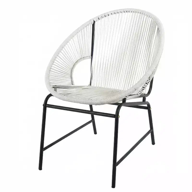 Christopher Knight Home Paoha Ensemble de conversation tissé d'extérieur 3 pièces avec cadre en fer (Table non incluse)