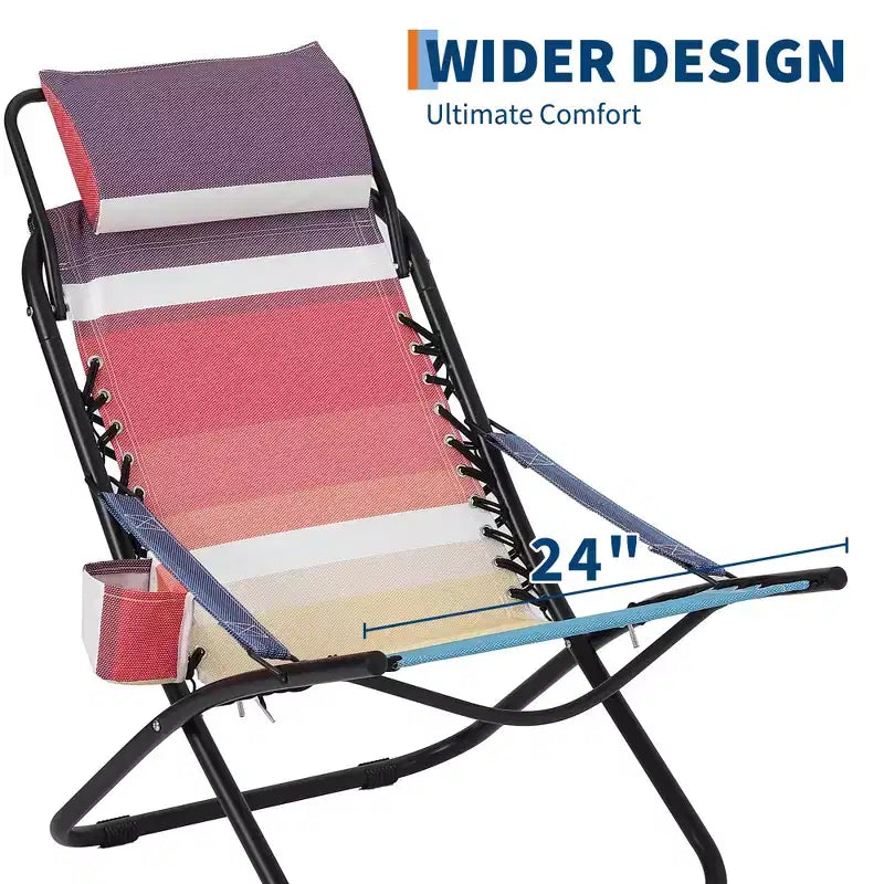 Chaise de camping, Chaise de plage portable, Fauteuil pliant, pour la plage, la cour, le pique-nique, les voyages