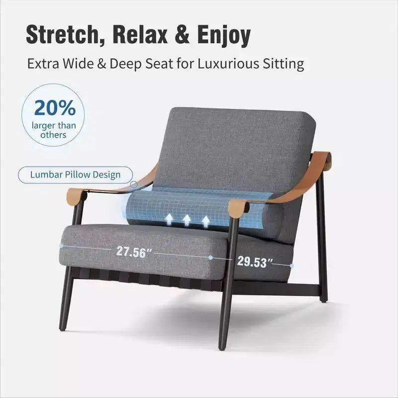 Captiva Designs Canapé d'extérieur surdimensionné moderne de luxe avec coussins très épais et table basse