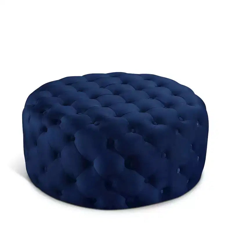 Banc/Ottoman matelassé en velours