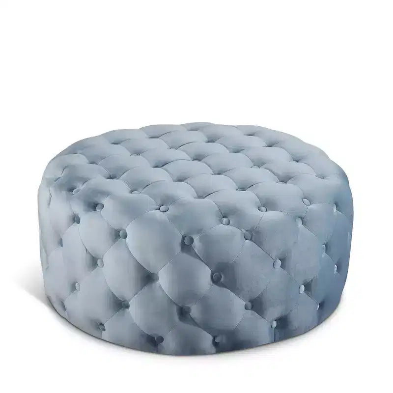 Banc/Ottoman matelassé en velours