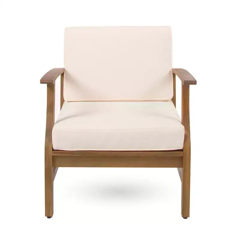 Christopher Knight Home Perla Salon de jardin 8 places en bois d'acacia avec coussins