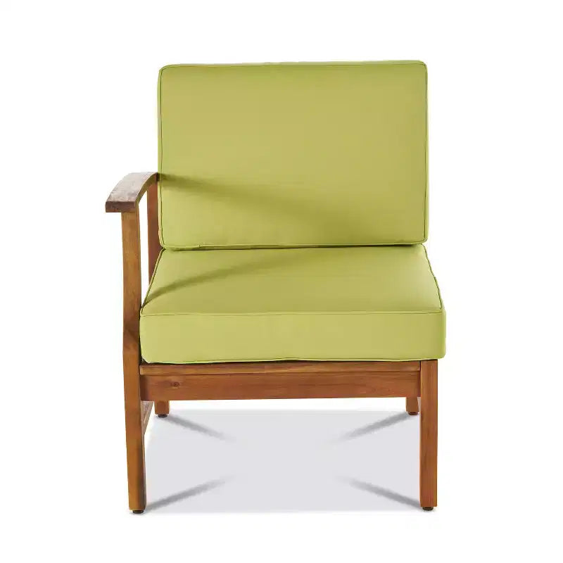 Christopher Knight Home Perla Salon de jardin 8 places en bois d'acacia avec coussins