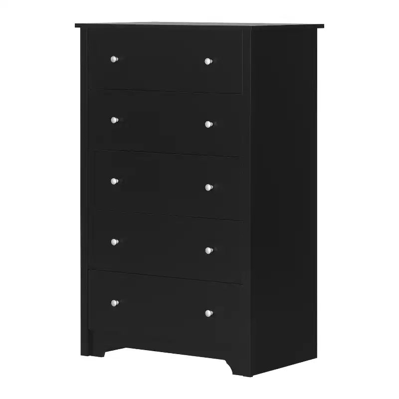 Commode à 5 tiroirs gris doux
