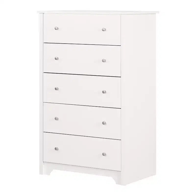 Commode à 5 tiroirs gris doux