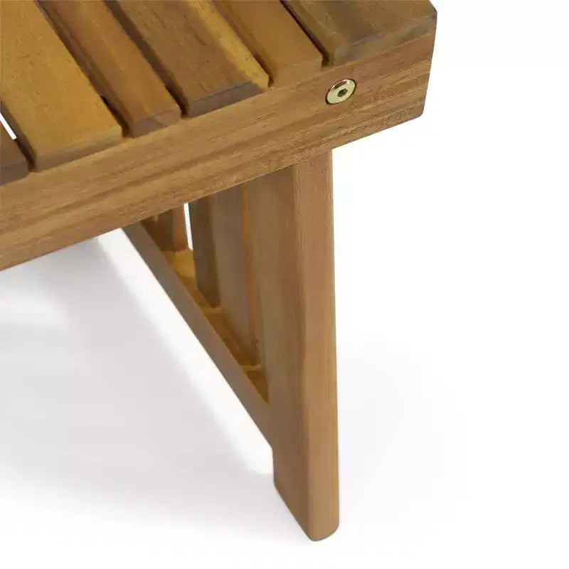 GDFStudio Karyme Ensemble de 6 pièces de chaise longue et table d'appoint en bois d'acacia d'extérieur
