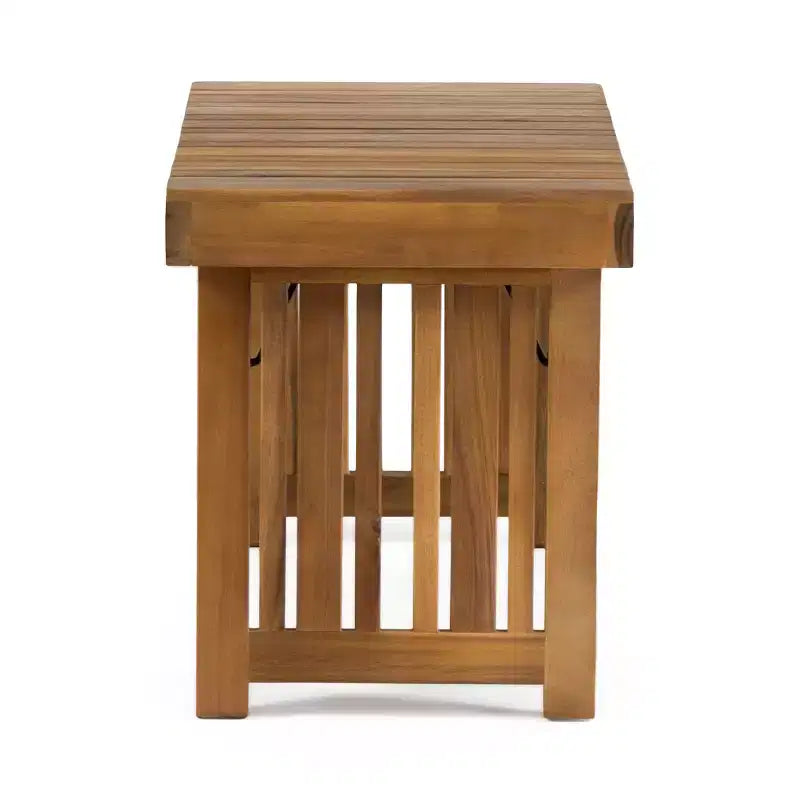 GDFStudio Karyme Ensemble de 6 pièces de chaise longue et table d'appoint en bois d'acacia d'extérieur