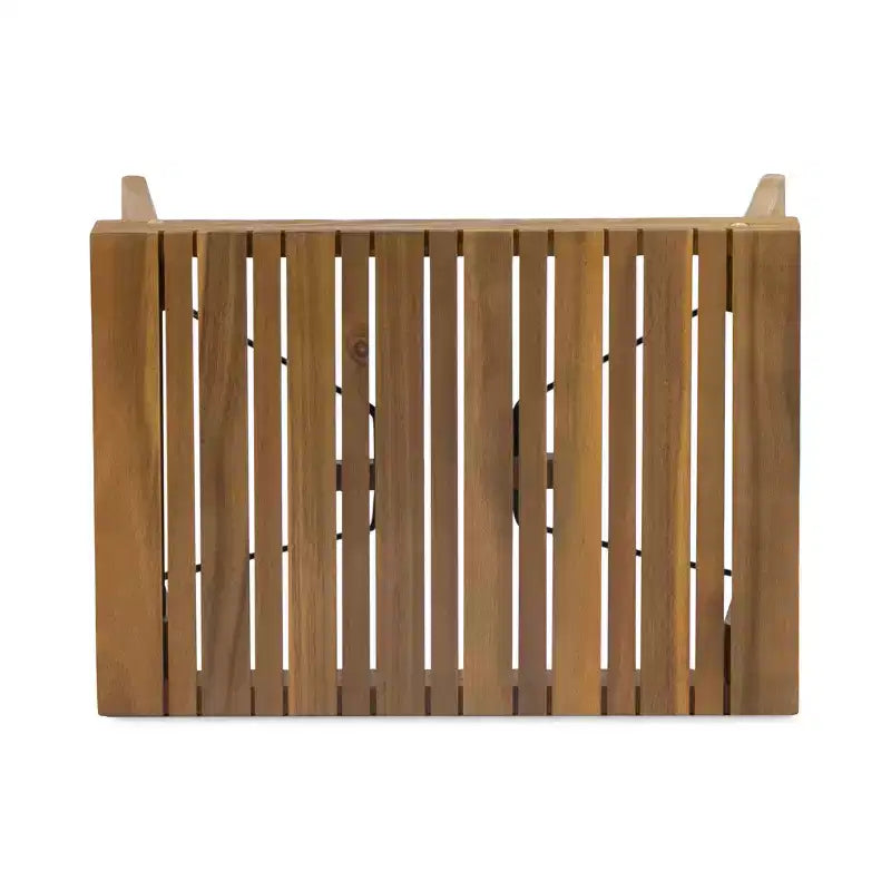 GDFStudio Karyme Ensemble de 6 pièces de chaise longue et table d'appoint en bois d'acacia d'extérieur