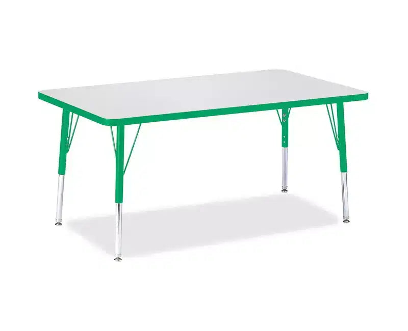 Table rectangulaire Elementary Height Color Edge (30 x 48) verte