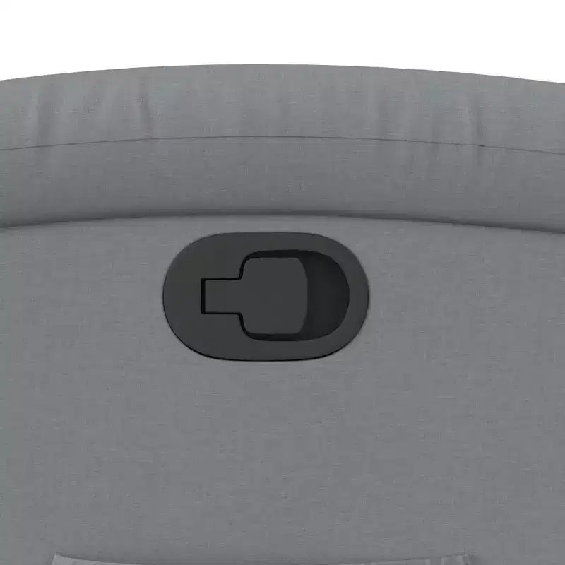 Fauteuil inclinable électrique Power Lift pour personnes âgées - Tissu gris clair avec assistance électrique et poche latérale