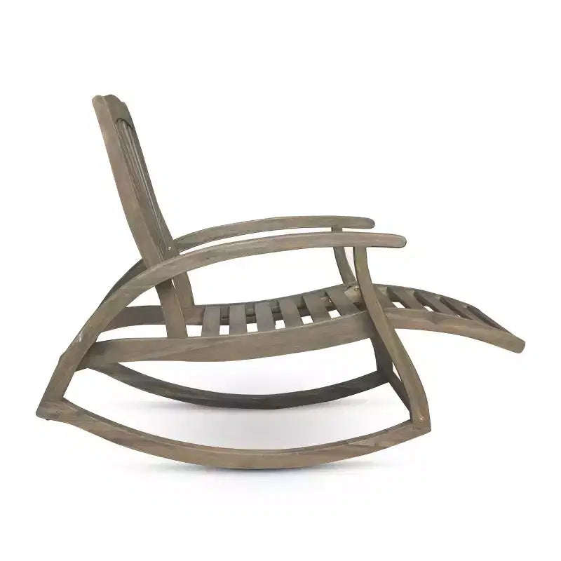 Christopher Knight Home Sunview Ensemble de conversation 3 pièces en bois d'acacia avec chaises à bascule inclinables pour l'extérieur