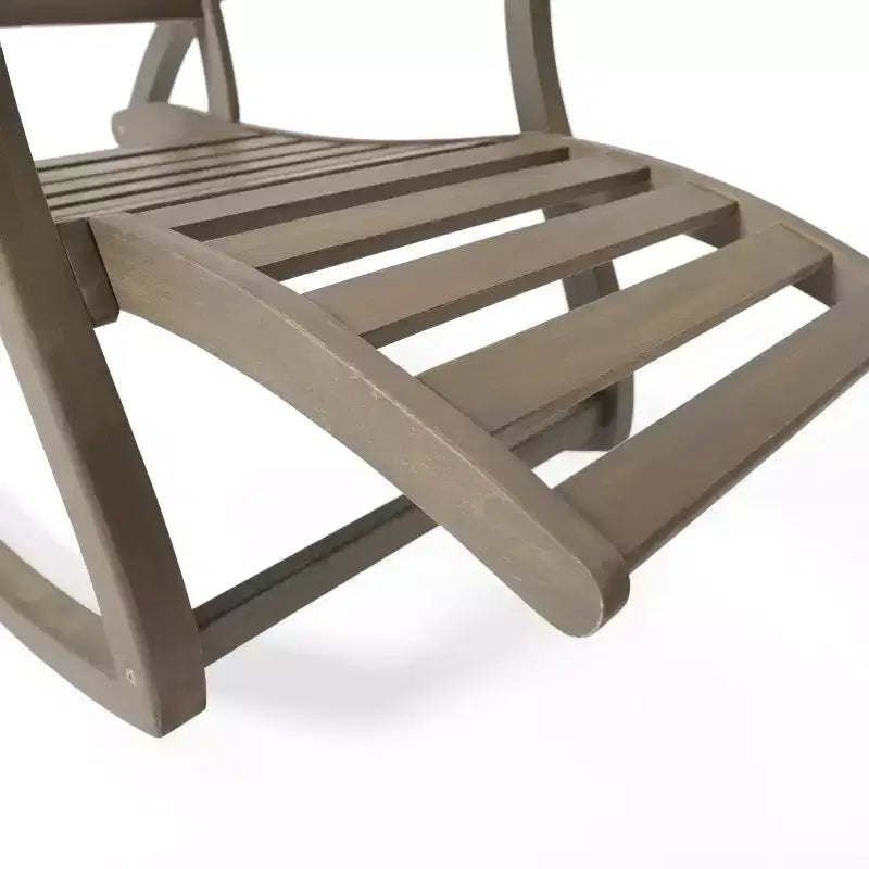 Christopher Knight Home Sunview Ensemble de conversation 3 pièces en bois d'acacia avec chaises à bascule inclinables pour l'extérieur