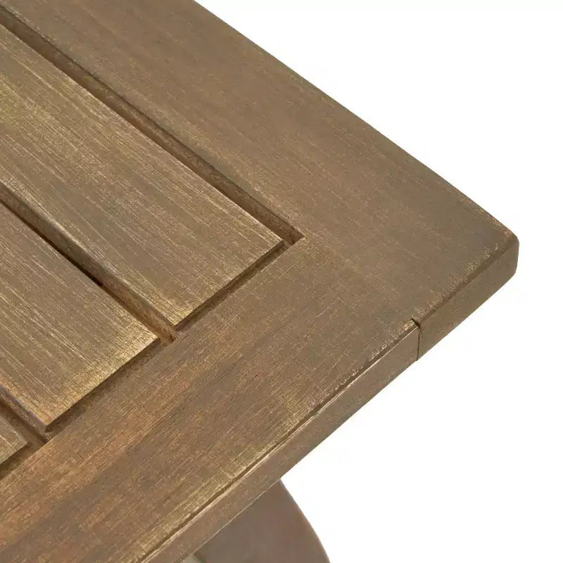 Christopher Knight Home Bruce — Ensemble table et chaise longue réglable d'extérieur en bois d'acacia avec lattes