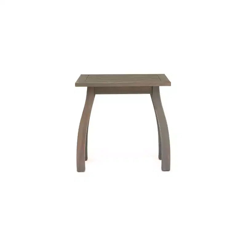Christopher Knight Home Bruce — Ensemble table et chaise longue réglable d'extérieur en bois d'acacia avec lattes