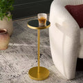 Table d'appoint ronde - Or/Miroir