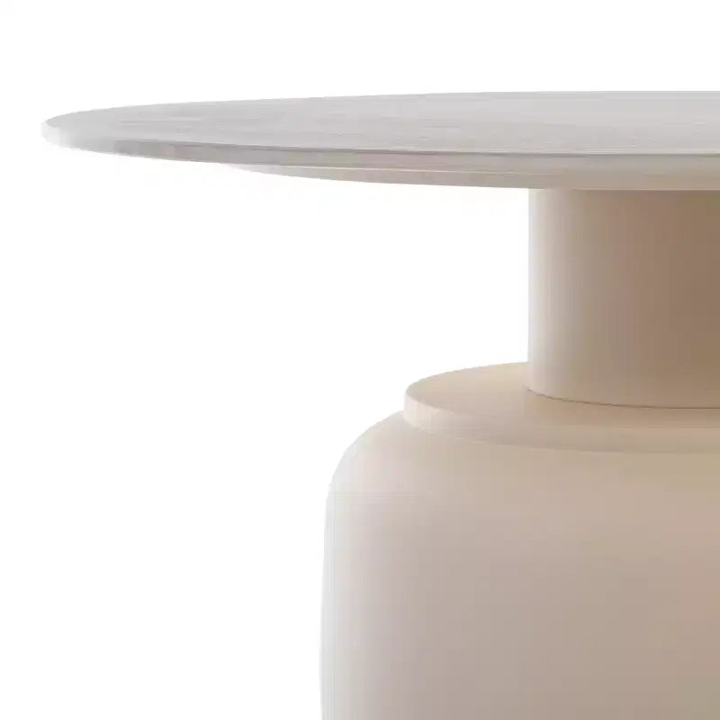 Table d'appoint haute en céramique - Beige