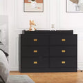 Commode de chambre avec 6 tiroirs, commode à langer, matelas doux et plateau amovible, commode bébé avec plateau à langer pour chambre d'enfant.
