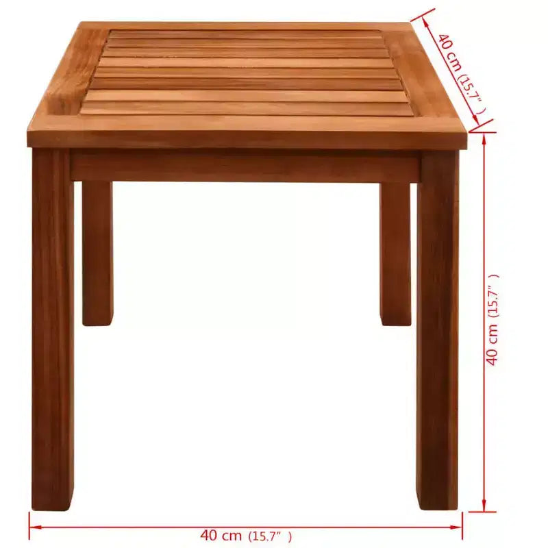 vidaXL Salon de jardin 9 pcs Bois d'acacia Marron Pliable