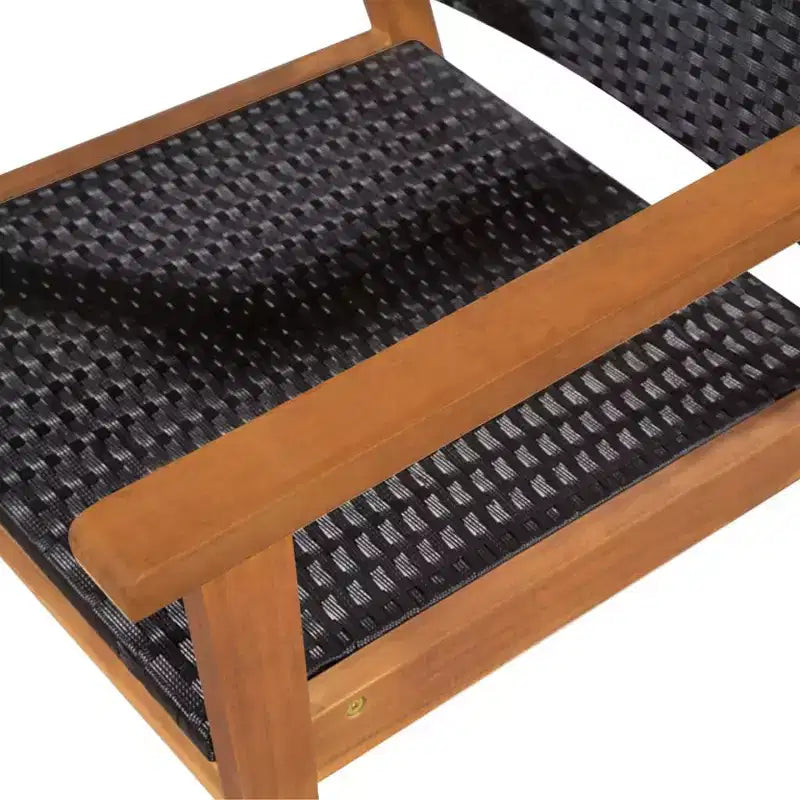 vidaXL Ensemble de salle à manger d'extérieur 9 pièces en résine tressée - Noir et marron - Comprend une grande table à manger et 8 chaises - Mobilier de patio de style rétro