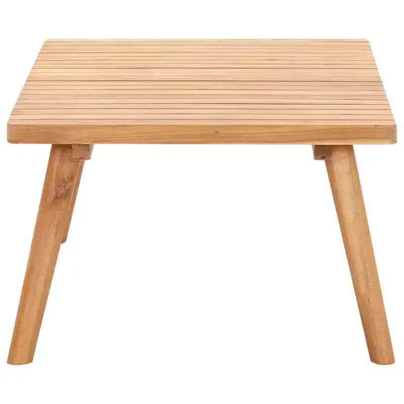 vidaXL Salon de Jardin 4 Pièces avec Coussins et Table Basse - Mobilier d'Extérieur en Bois d'Acacia Massif pour Jardin, Terrasse, Patio.
