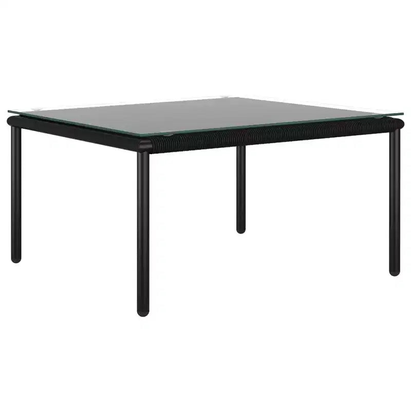 vidaXL Salon de jardin noir et anthracite