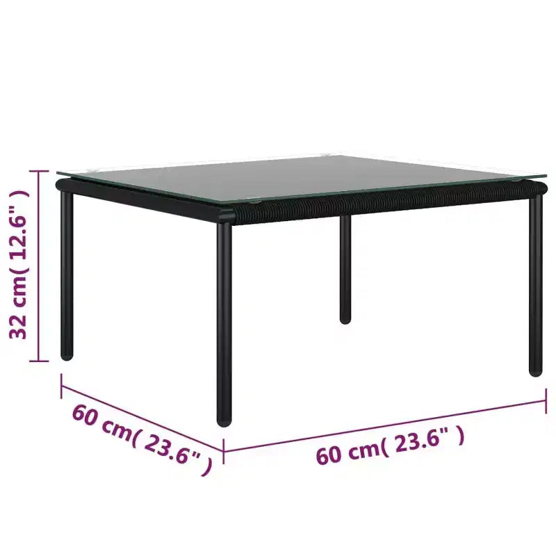 vidaXL Salon de jardin modulable 6 pièces avec coussins – Ensemble de meubles noirs en PVC avec cadre en acier – Idéal pour le jardin, le patio et les espaces extérieurs