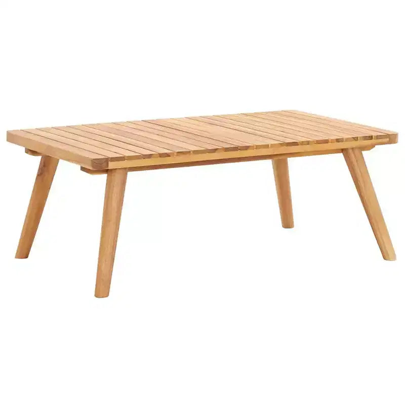 vidaXL Ensemble de salon de jardin 5 pièces – Bois d'acacia massif – Coussins amovibles et lavables – À monter soi-même – Parfait pour le jardin, la terrasse ou le patio