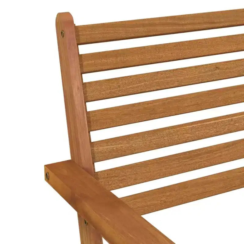 vidaXL 2 Chaises de jardin en bois d'acacia massif - Chaises de salle à manger en bois marron - Durables et faciles à nettoyer - Chaises de relaxation pour le jardin, le patio, la terrasse.