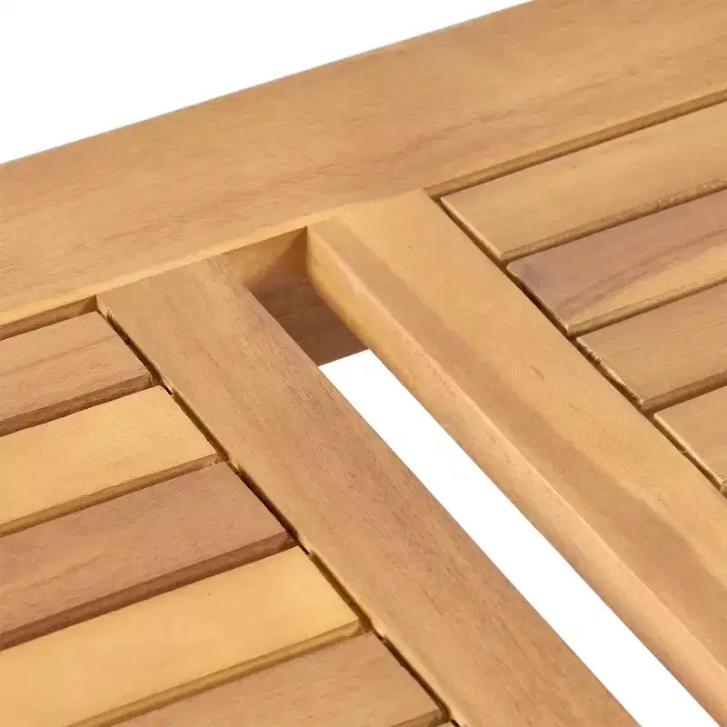 GDFStudio Laurier Salon de discussion d'extérieur 4 places en bois d'acacia avec coussins