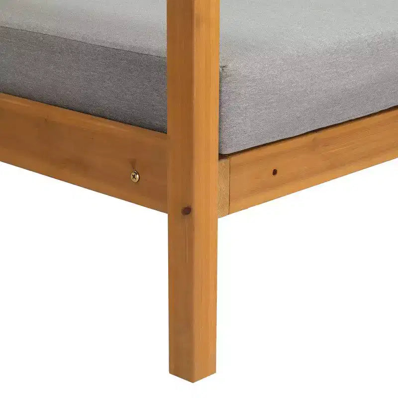 Ensemble de canapé d'angle 5 pièces en bois Karl Home Patio